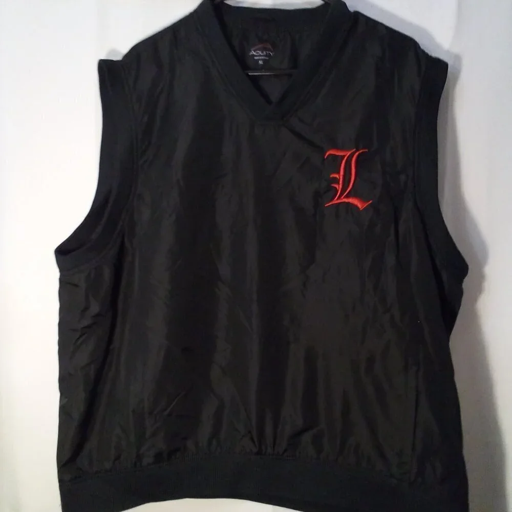 Acuity Pullover Vest Jacket Mens XL Sleeveless Logo Pockets Black